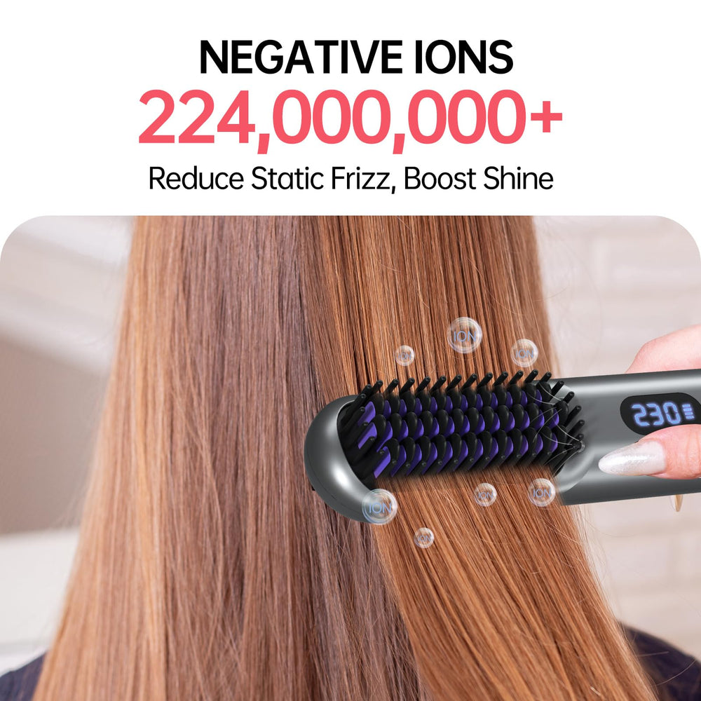 Hahahope 9600mAh battery straightener for long runtime during day-long touch-ups.
