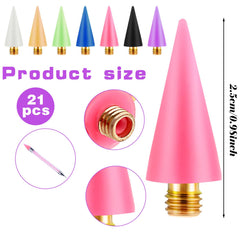 HaiFafafaing rhinestone tool wax tips close-up highlighting ergonomic 2.5cm design.