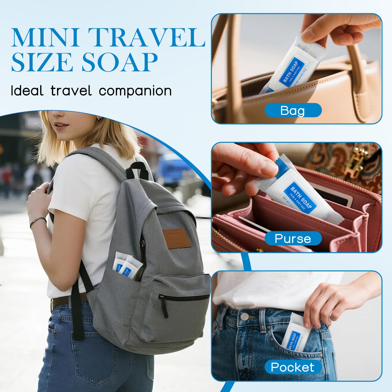 HAIFOTRVA individually wrapped soap, mess-free for sharing.