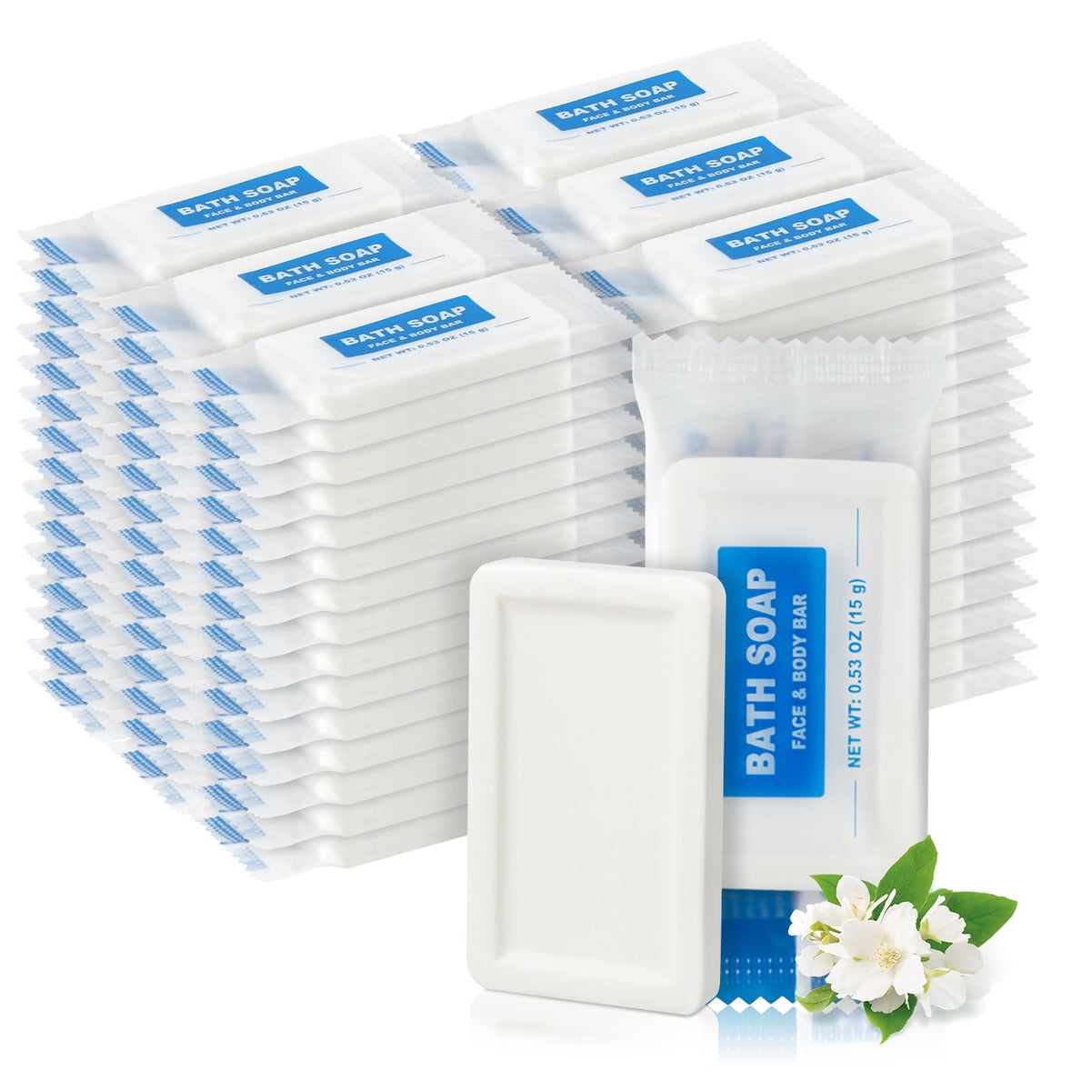 HAIFOTRVA mini travel soap pack, individually wrapped for on-the-go hygiene.