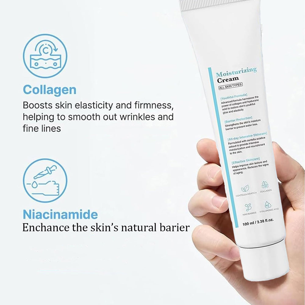 Haigou Youthful Moisturizing Cream day routine closeup highlights daytime glow