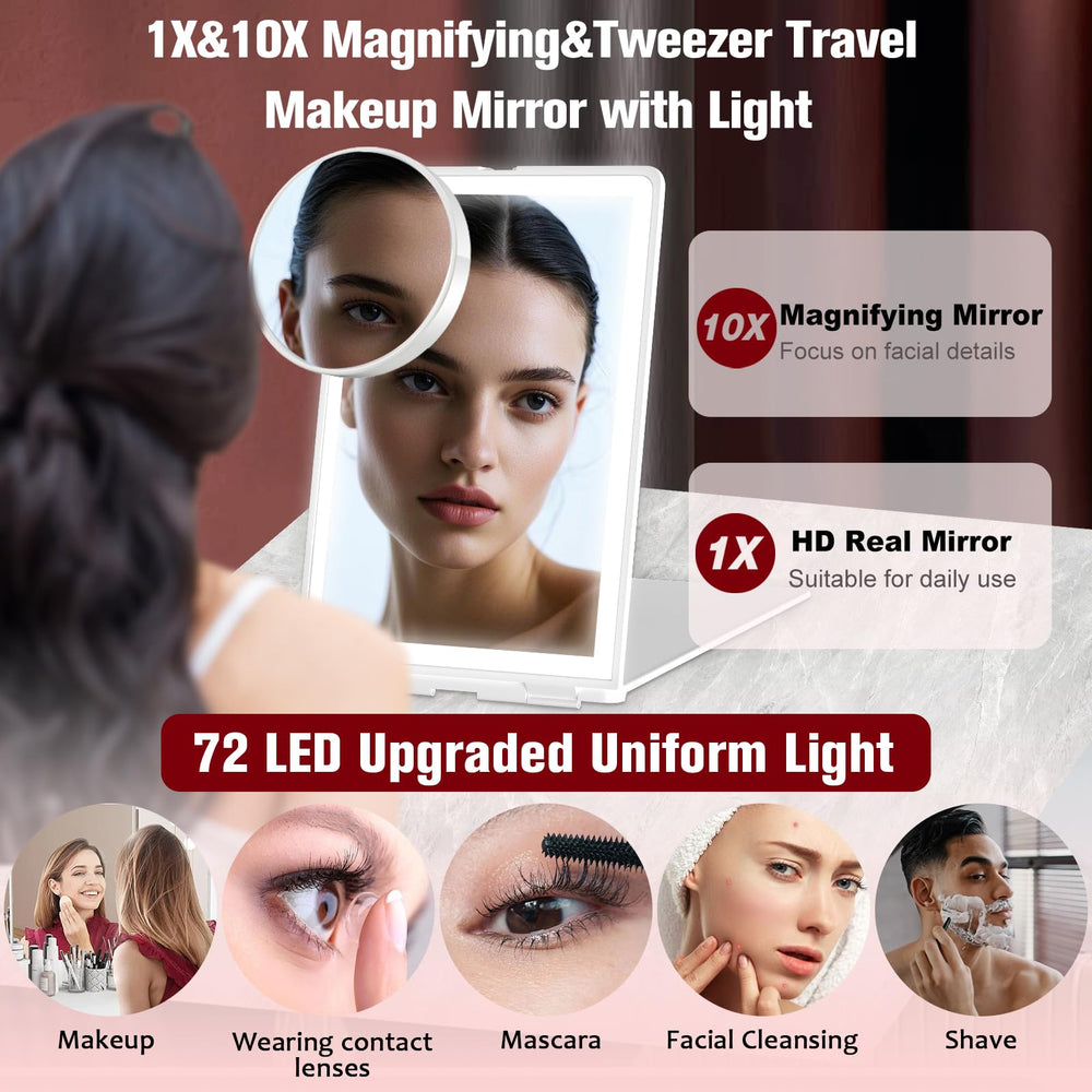 Haikopoon mirror-foldable-compact design supports easy packing for travel.