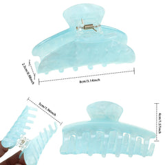 haimeikang clear 8cm acrylic clip highlights strong hold for thick hair