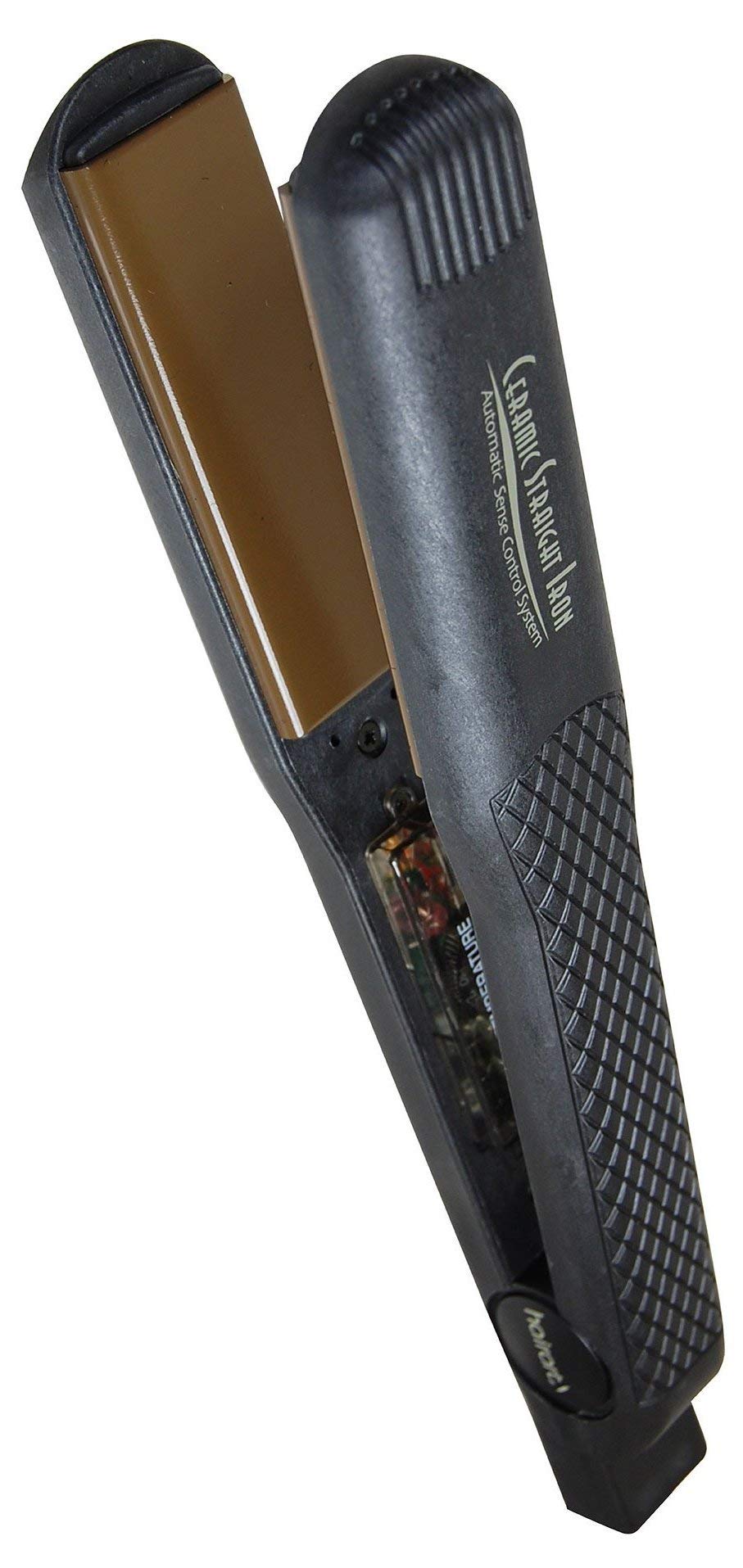Hair Art H3000 tourmaline ceramic straightener front view for sleek, frizz-free styling