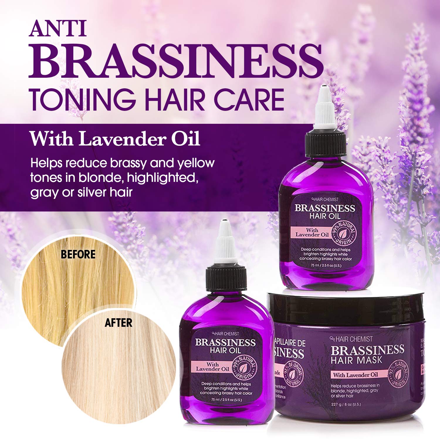 Hair Chemist Coconut Oil Deep Repair Masque applying treatment on hair in salon setting.