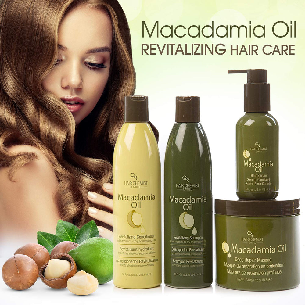 Hair Chemist Coconut Oil Deep Repair Masque hair strand appears glossy and smooth.