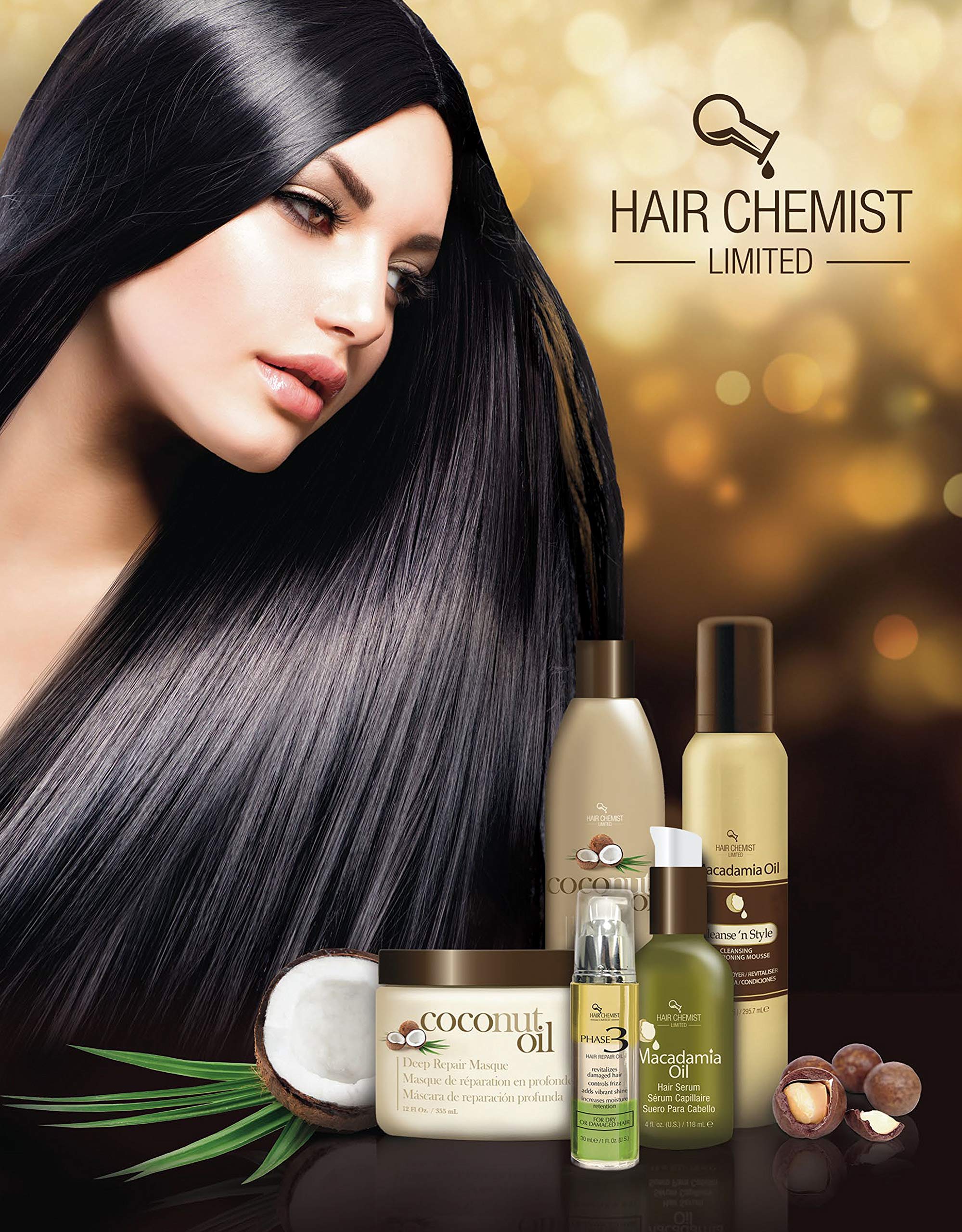 Hair Chemist Coconut Oil Deep Repair Masque heat-protection context image.