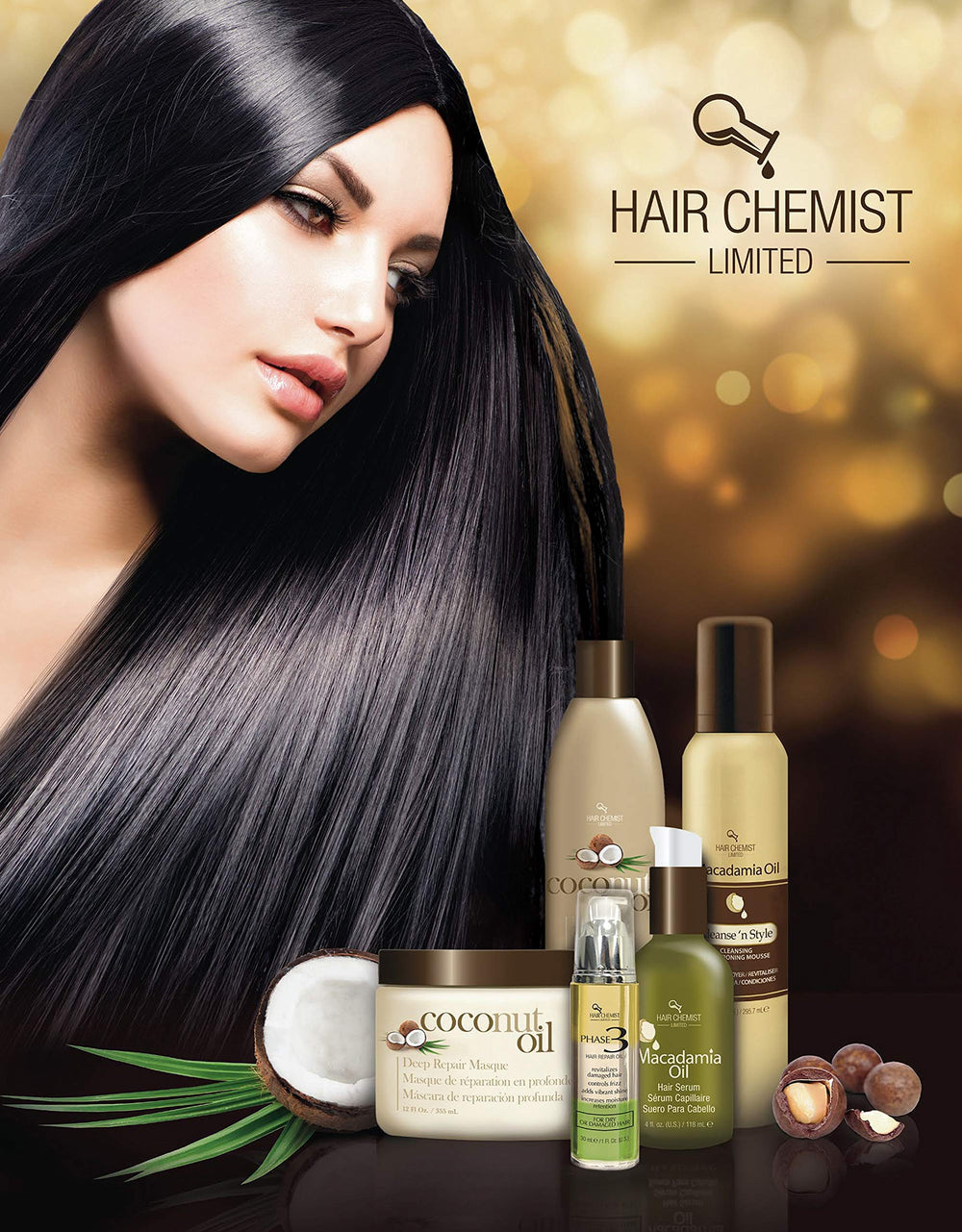Hair Chemist Coconut Oil Deep Repair Masque heat-protection context image.