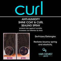 Hair Chemist CURL detangling action makes combing easier for tangles.
