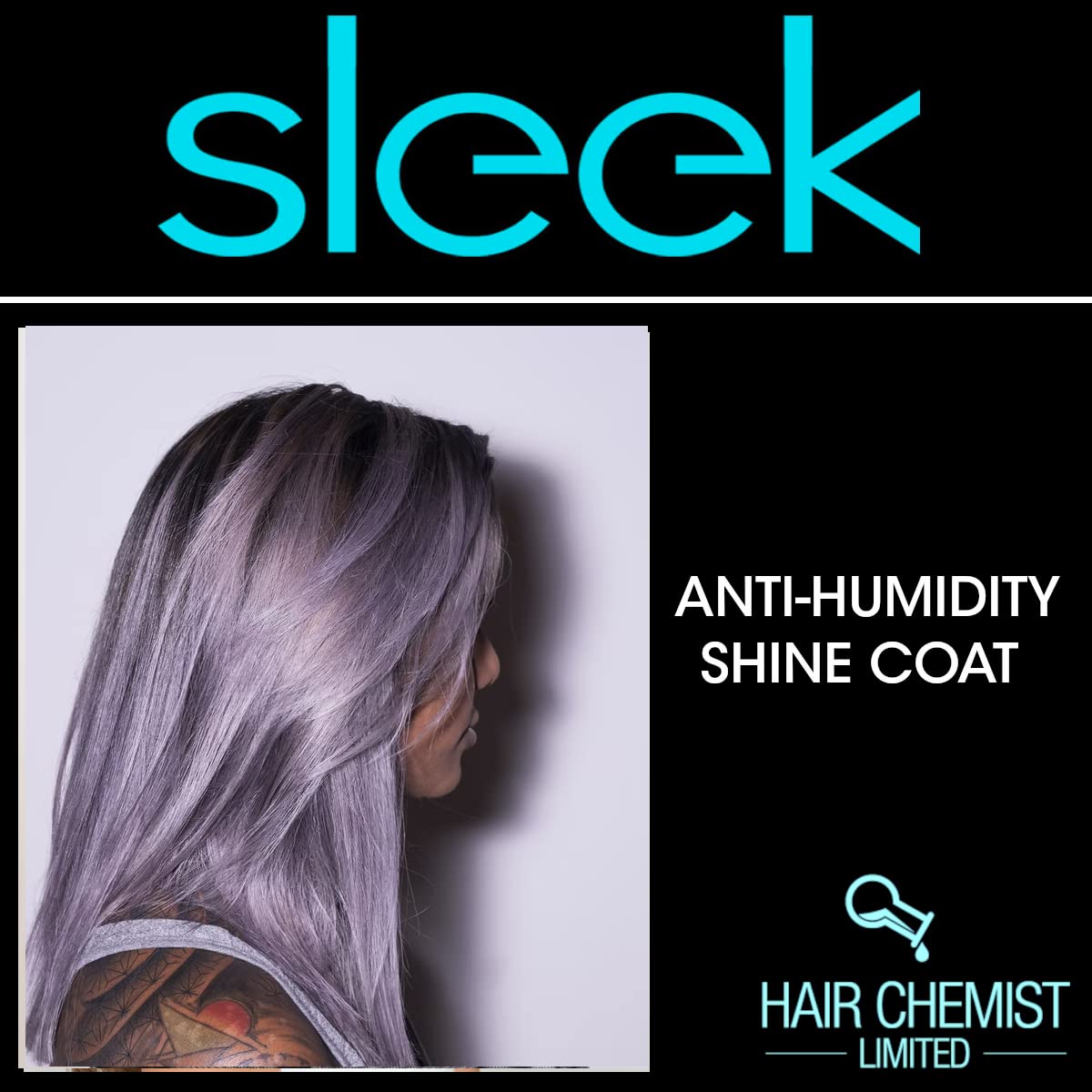 Hair Chemist SLEEK humidity block visual hints weather resistant shine