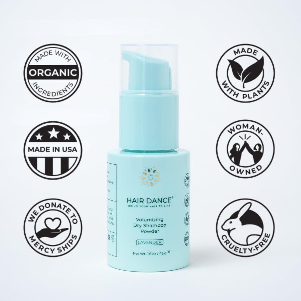 Hair Dance Dry Shampoo Powder after-workout refresh absorbs oil and revives hair