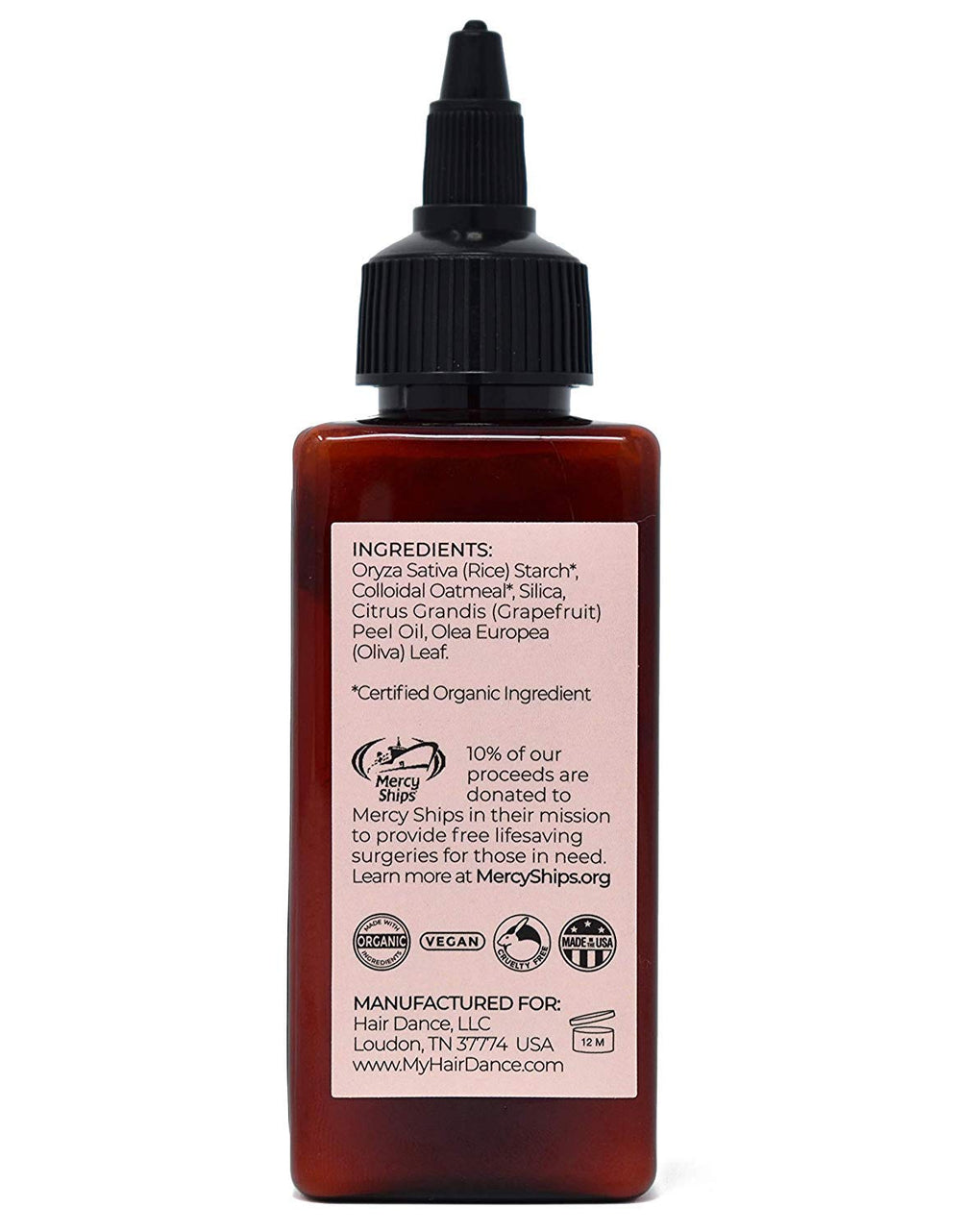 Hair Dance cap dispense demonstrates controlled powder release for precise root coverage