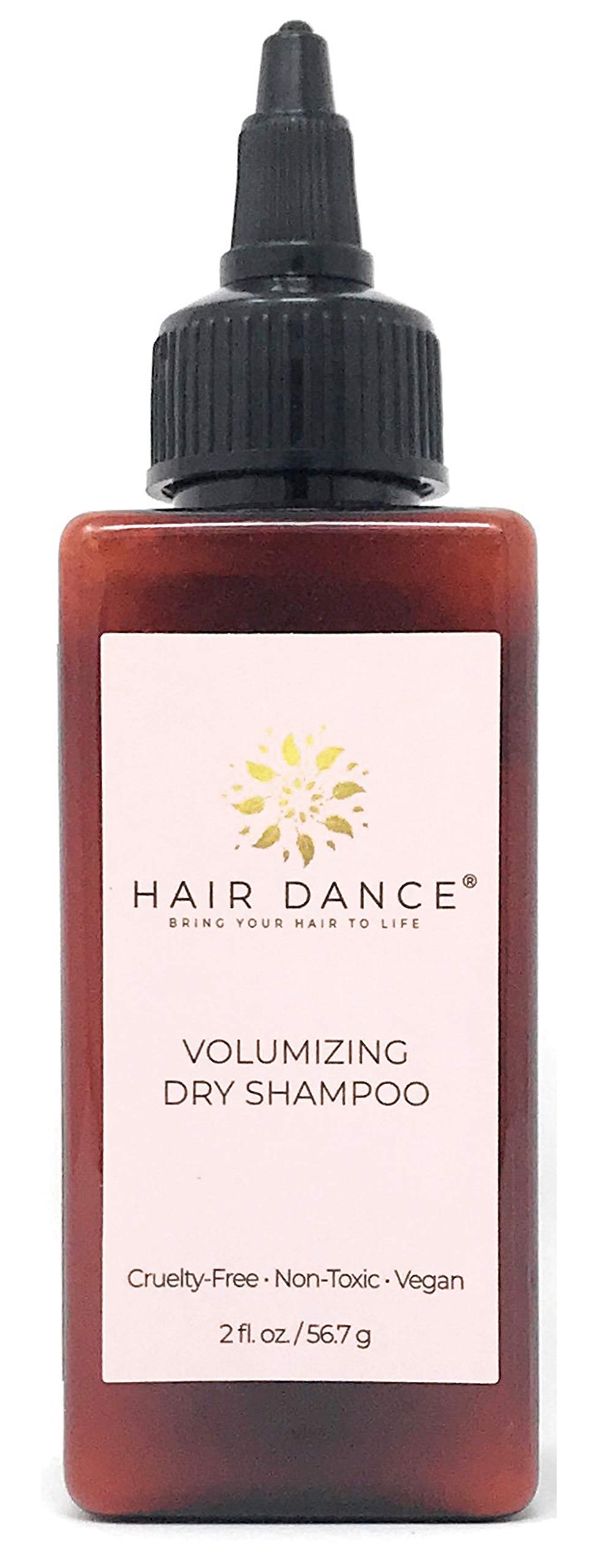 Hair Dance dry shampoo powder packaging shows the jumbo size for on the go refresh