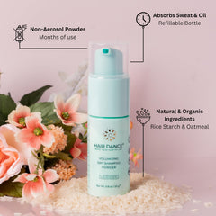 Hair Dance Travel Size dry shampoo bottle ready for on-the-go refresh