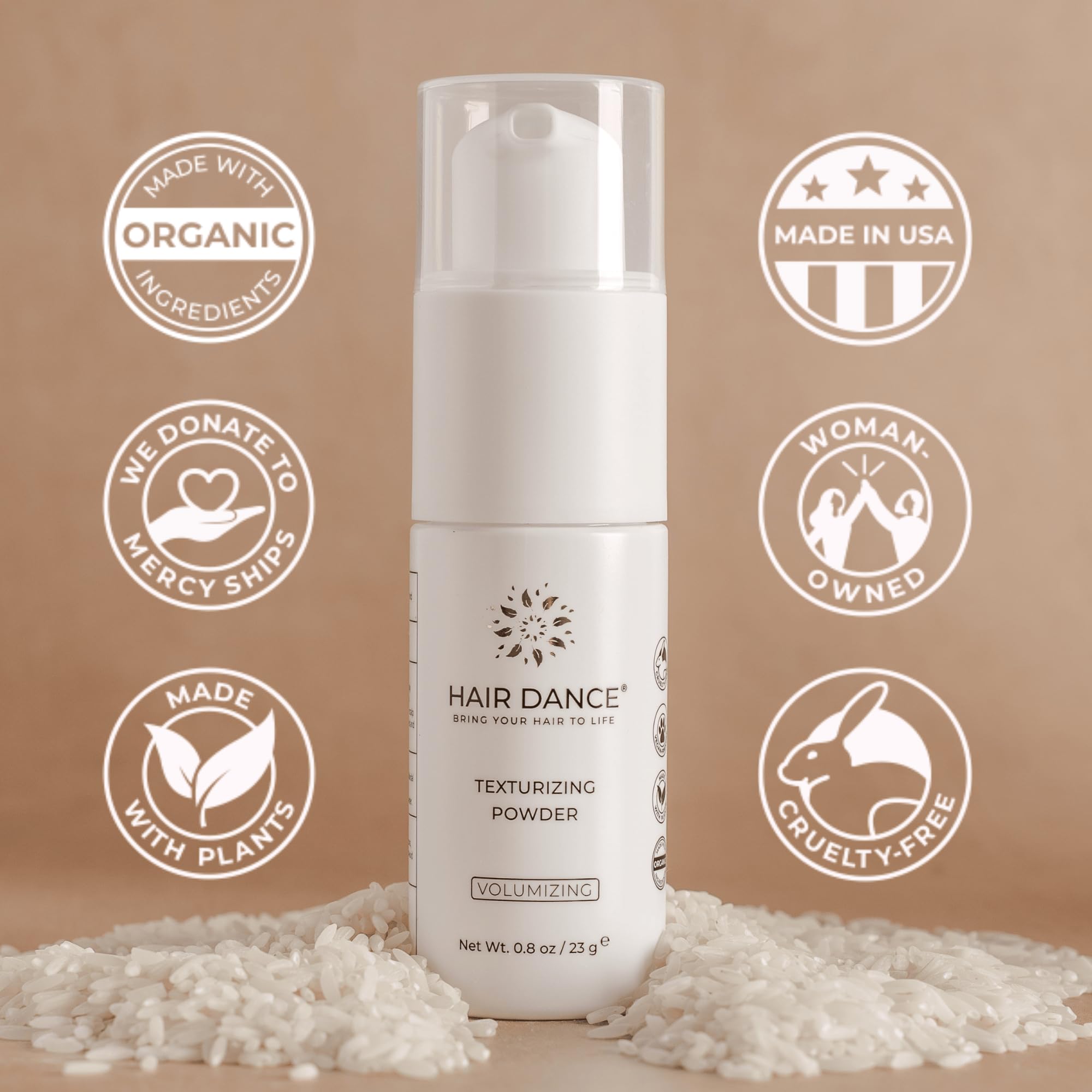 Hair Dance volumizing powder application demonstrates fingertip blending for subtle, lasting lift.