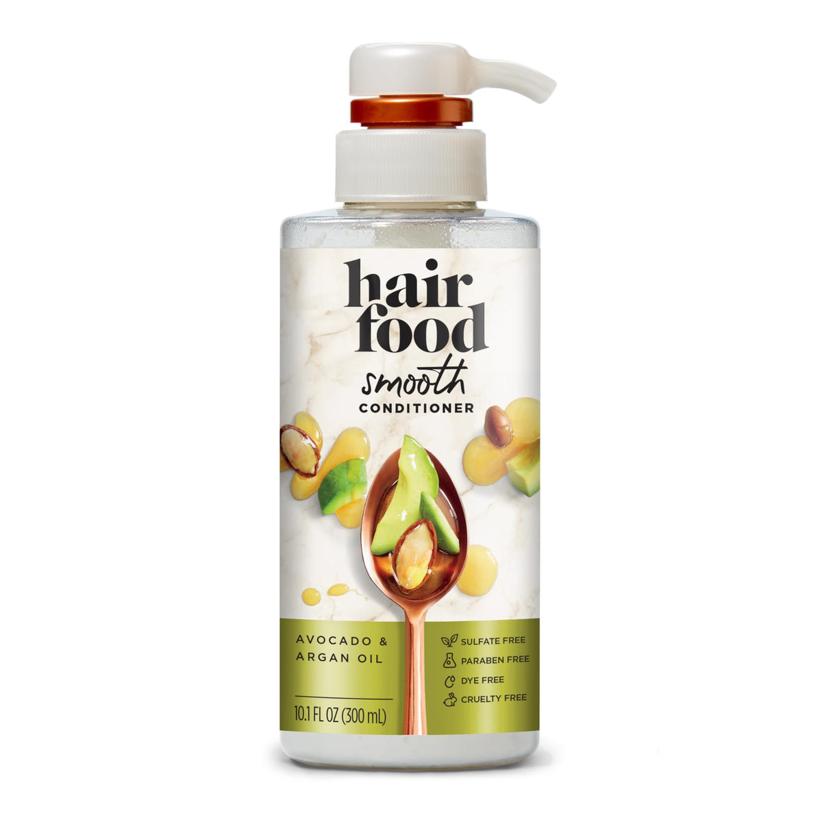 Hair Food avocado-argan-bottle highlights nourishing conditioner for soft hair