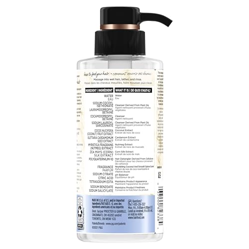 Hair Food Shampoo lather highlights creamy coconut milk scent and gentle cleanse