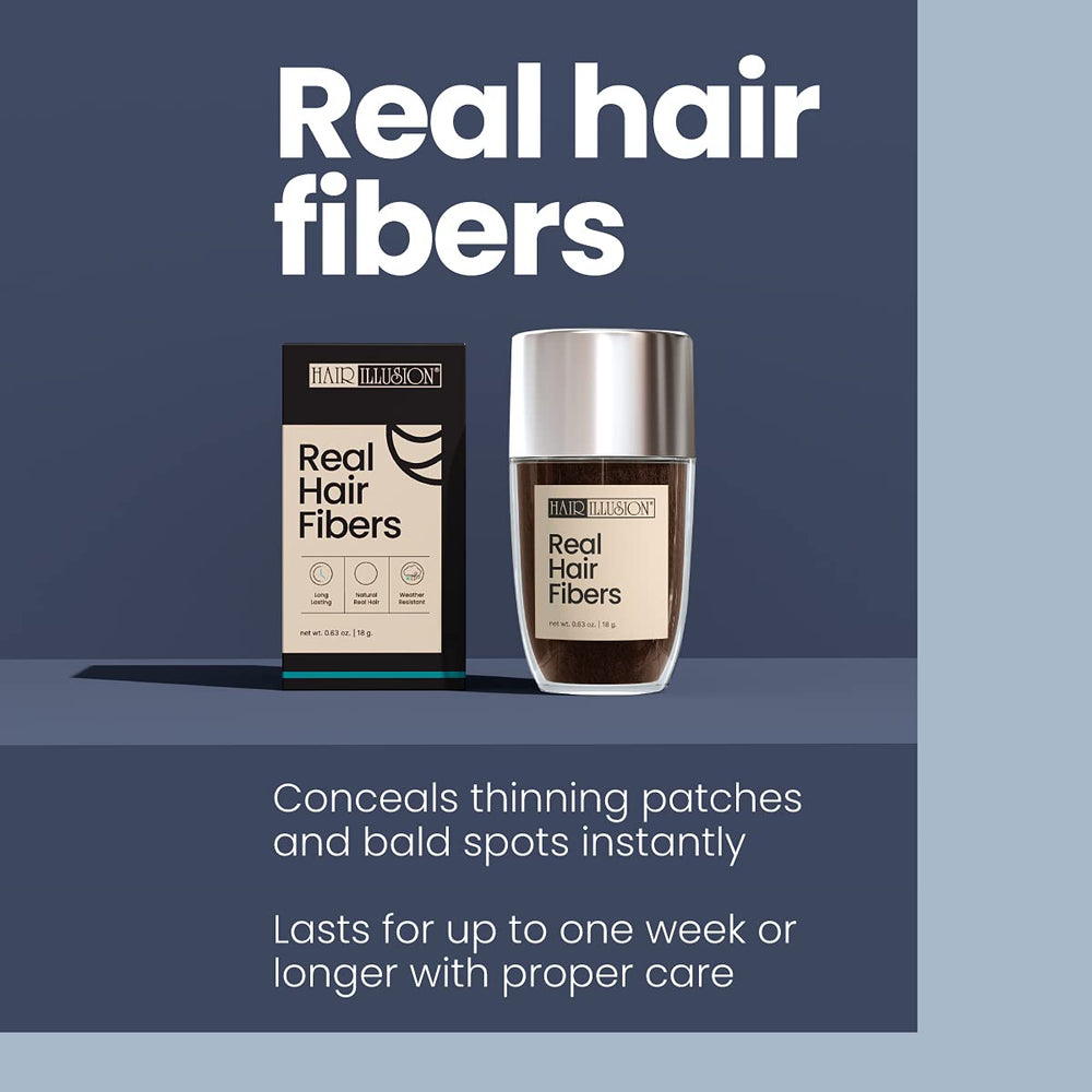 Hair Illusion Dark Brown hairline closeup highlights seamless integration.