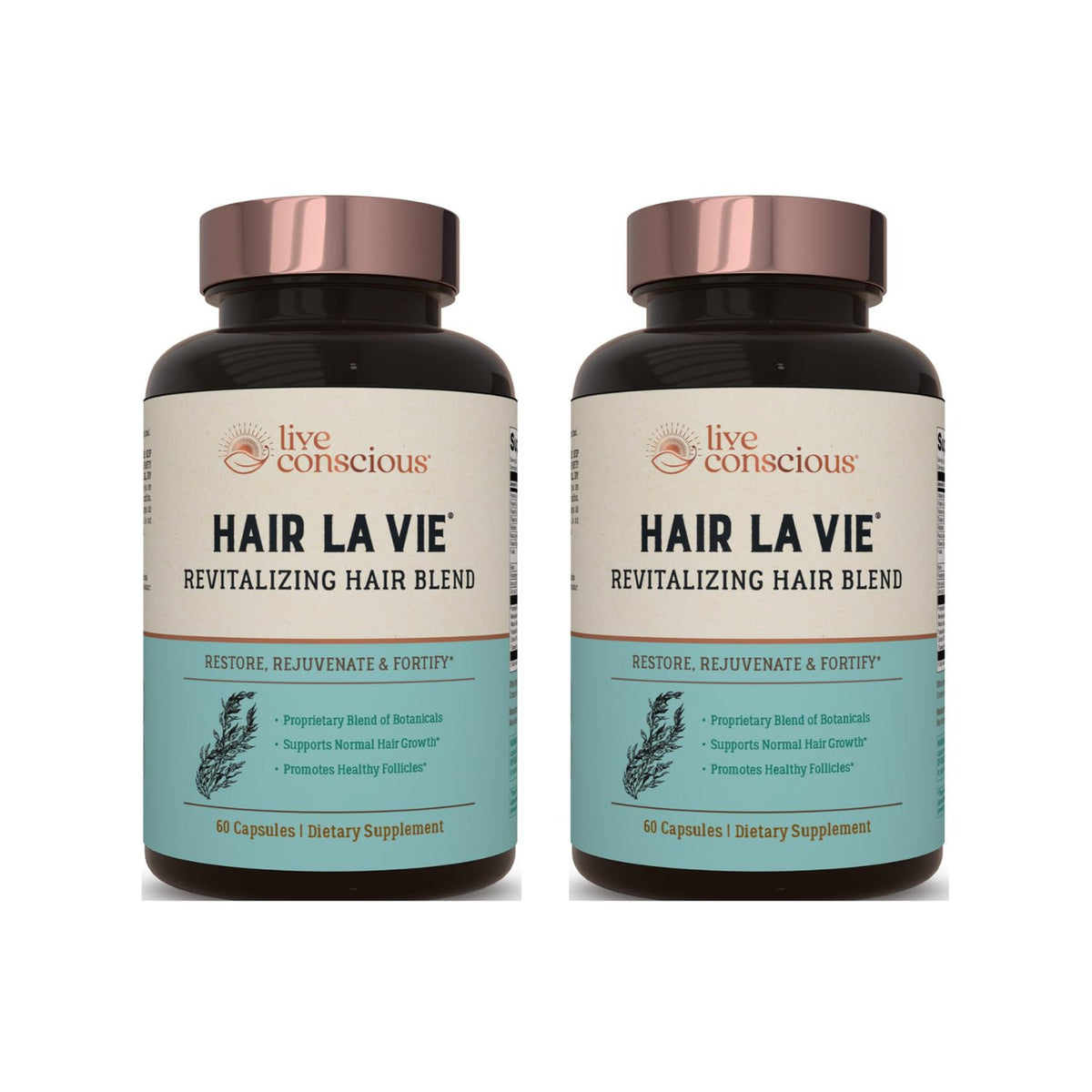 Hair La Vie Live Conscious Revitalizing Bottle supports daily hair health
