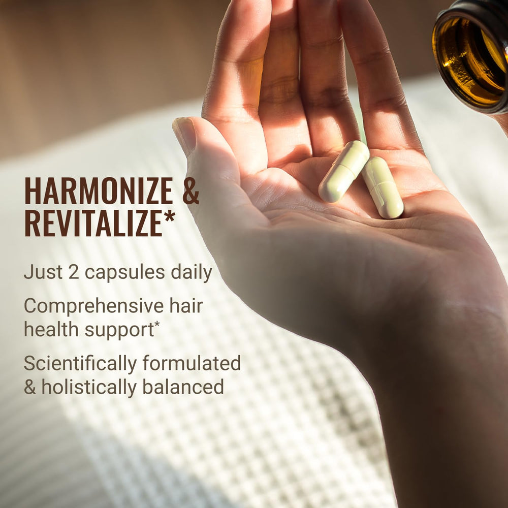 Hair La Vie Live Conscious sebum-support illustration implies scalp nourishment