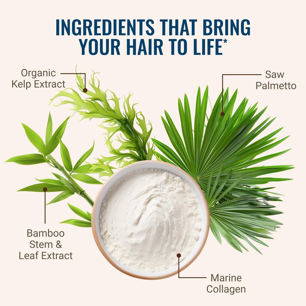 Hair La Vie Live Conscious shine and volume cue on hair