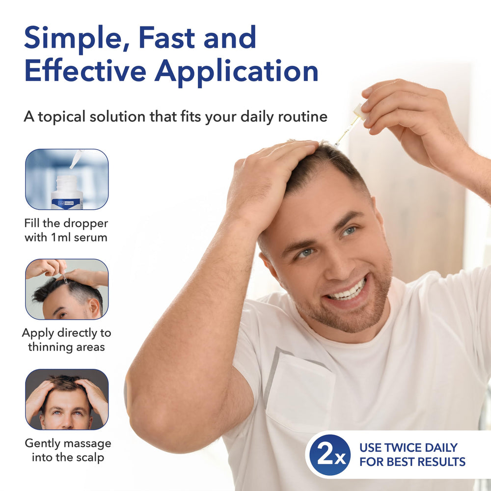Hair Regen 6-pack packaging illustrating six-month supply for consistent use.