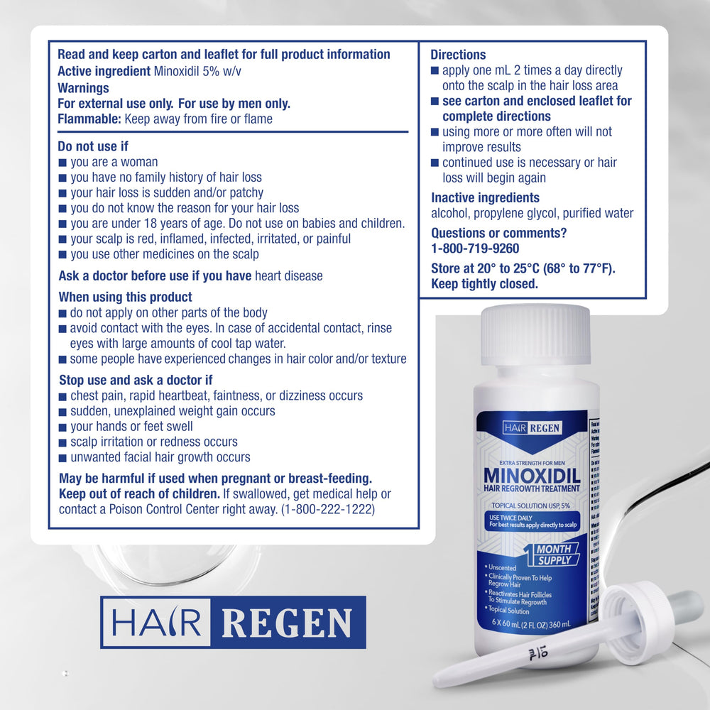 Hair Regen crown and vertex focus highlighting regrowth potential.