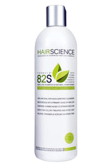 Hair Science Formula 82S bottle for daily cleansing and scalp care.