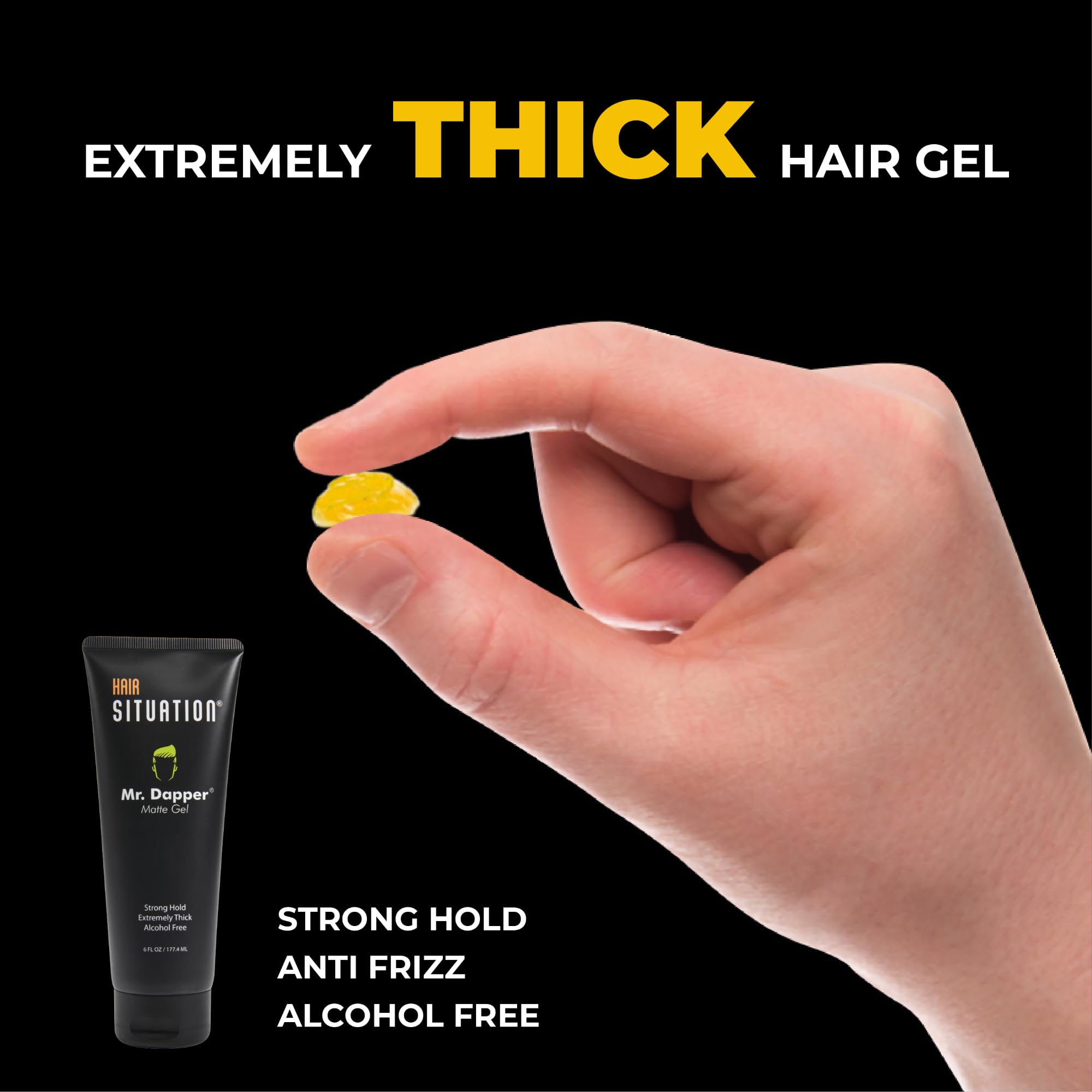 Hair Situation Mr. Dapper no-flake formula delivers clean grooming without residue.