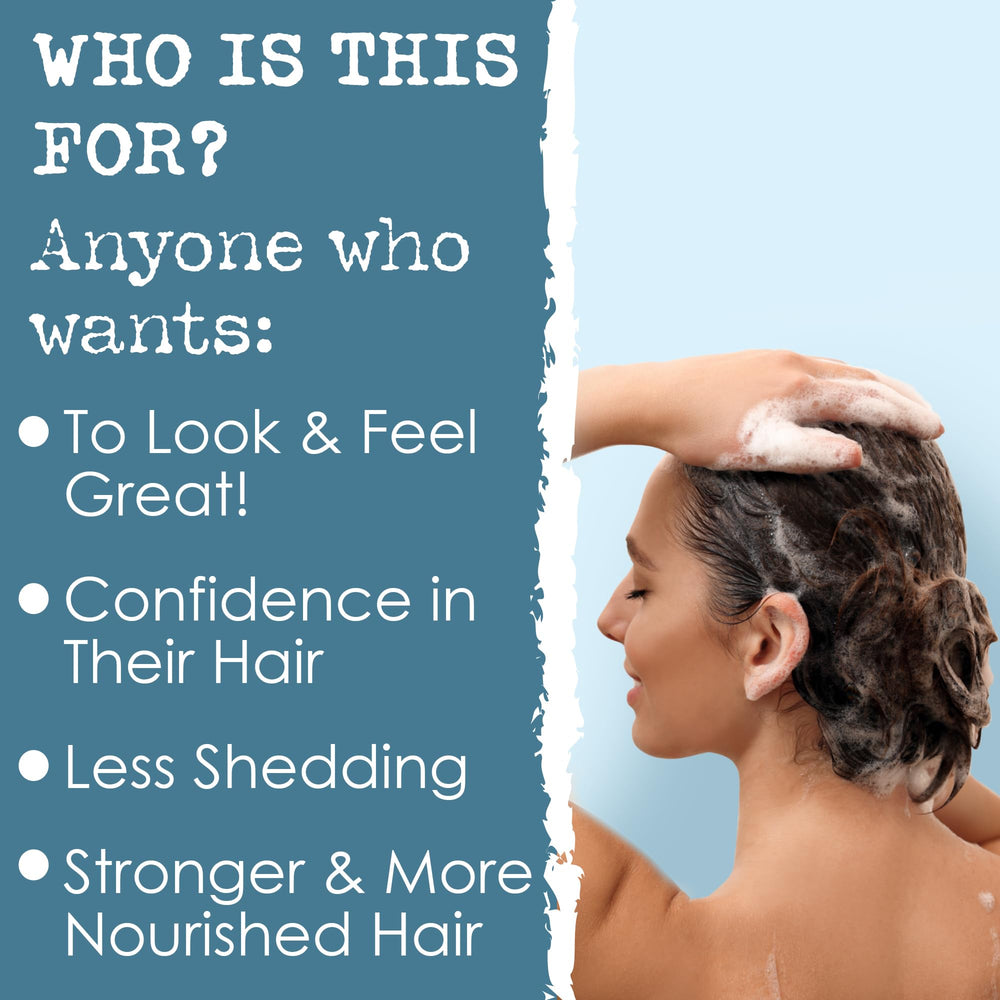 Hair Thickness Maximizer castor shampoo bar ingredients—cocoa and shea butter for nourishing lather.