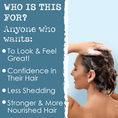 Hair Thickness Maximizer castor shampoo bar ingredients—cocoa and shea butter for nourishing lather.