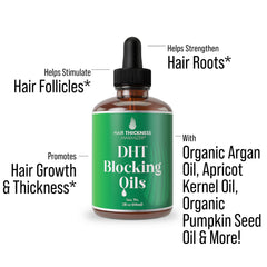 Hair Thickness Maximizer organic oil blend nourishes scalp and follicles
