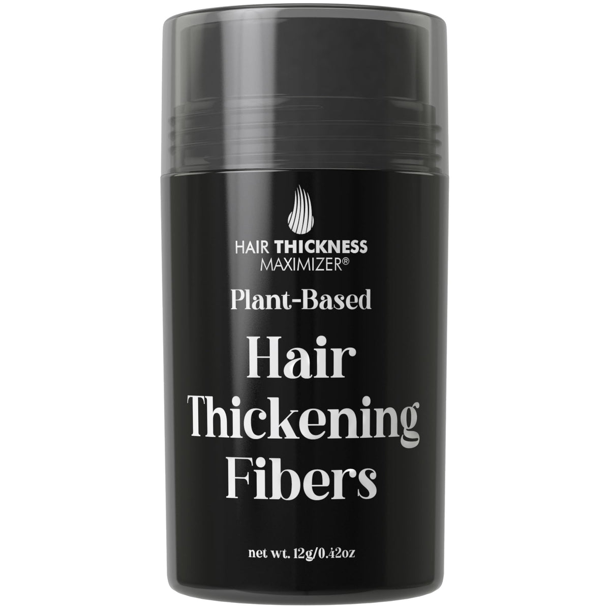 Hair Thickness Maximizer plant-based fibers pack shows natural-looking volume.