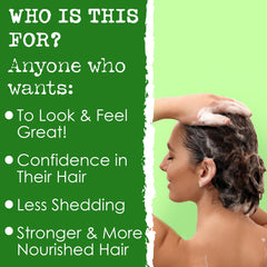 Hair Thickness Maximizer shampoo bar USA made signals quality and domestic production.