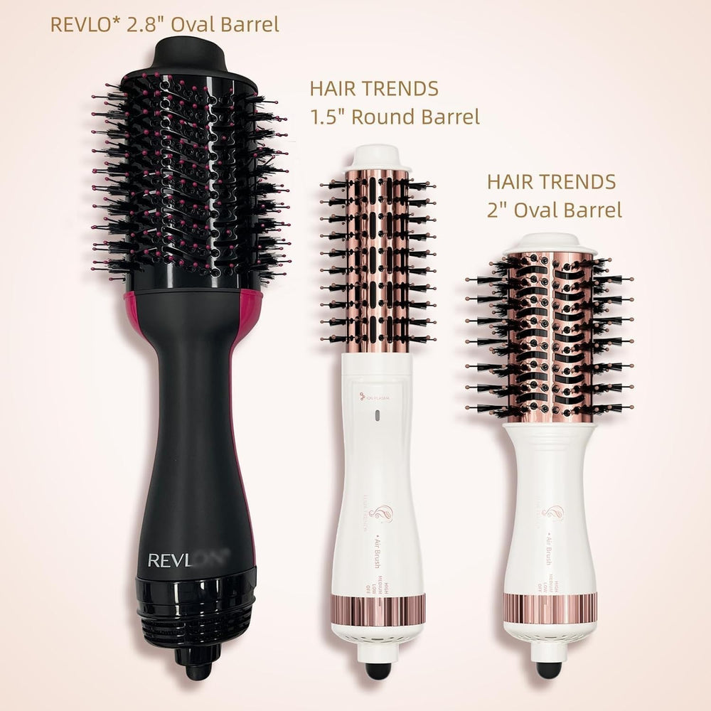 Hair trends brush head detail with 2.8-inch bristles for faster blowouts
