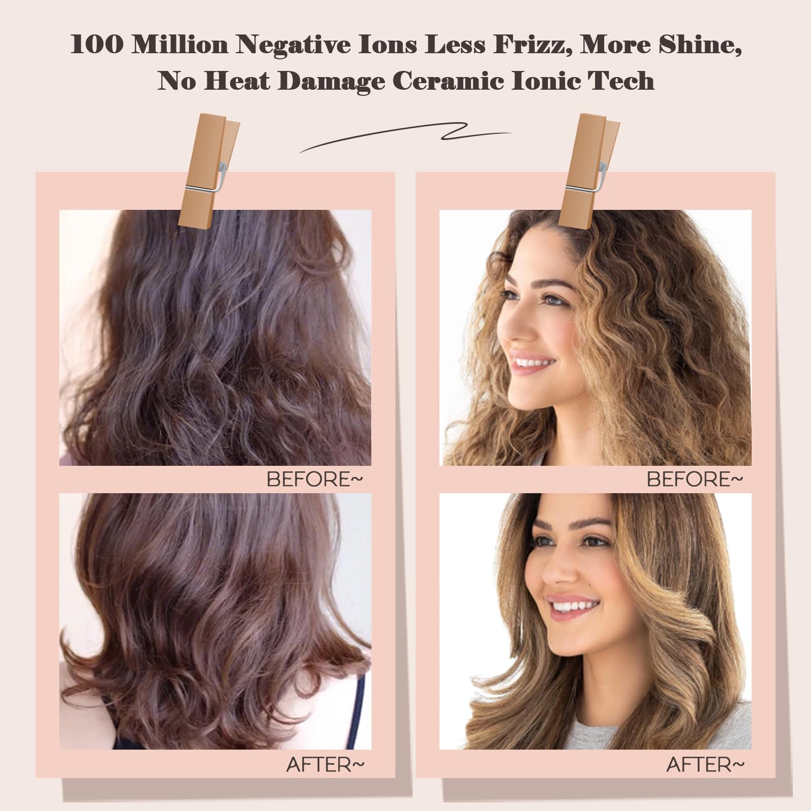 Hair Trends 4-in-1 function dries, straightens, curls, and volumizes in one pass.