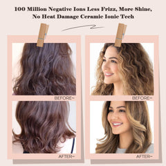Hair Trends 4-in-1 function dries, straightens, curls, and volumizes in one pass.