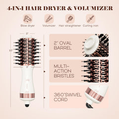 Hair Trends 4-in-1 styler combines drying, curling, straightening capabilities.