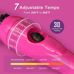 Hair Trends Mini Pink Hot Comb with dual voltage for reliable styling abroad.