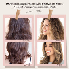 Hair Trends oval shape dry brush shot emphasizing lift at roots and smooth ends.