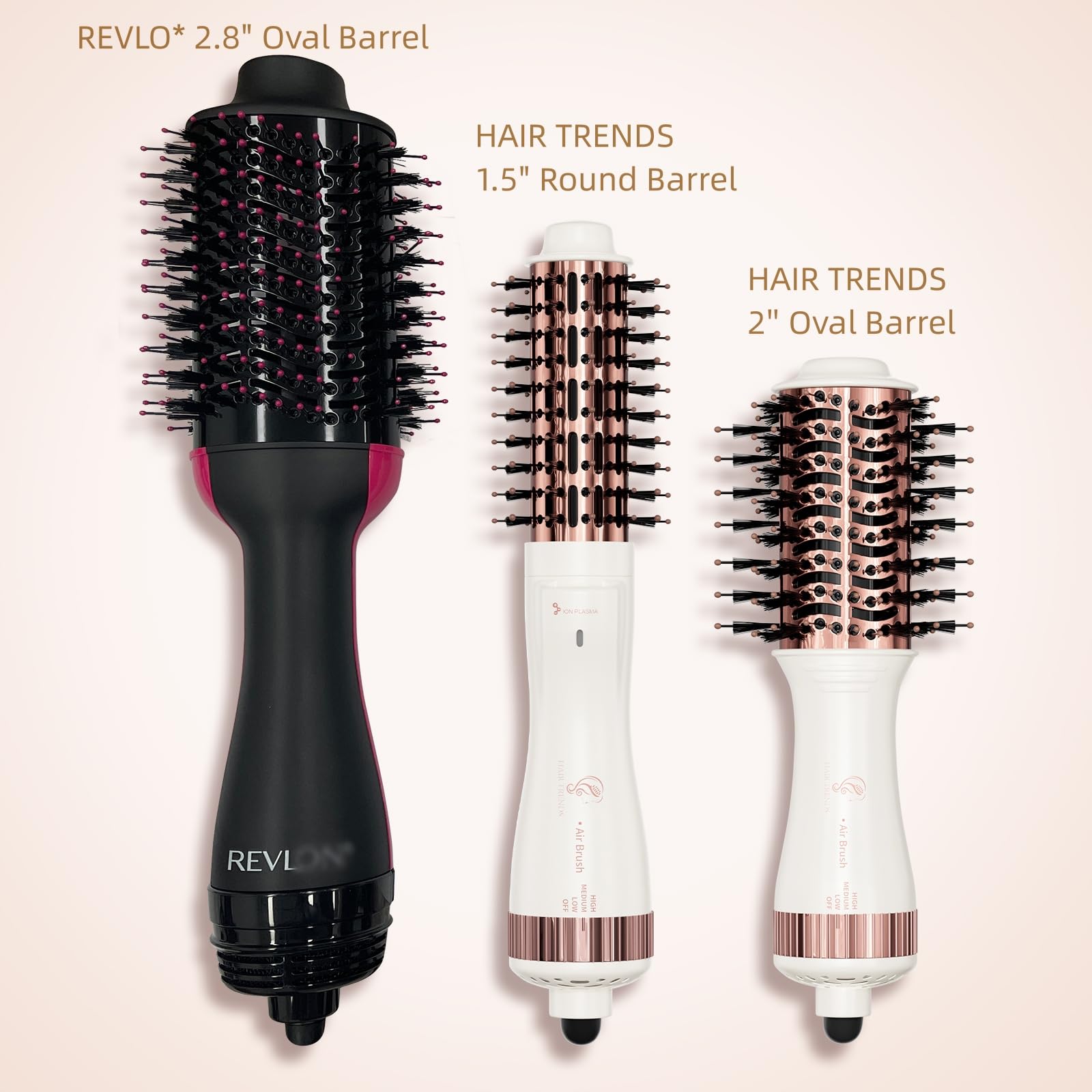 Hair Trends 4 in 1 function demonstrates drying styling curling versatility