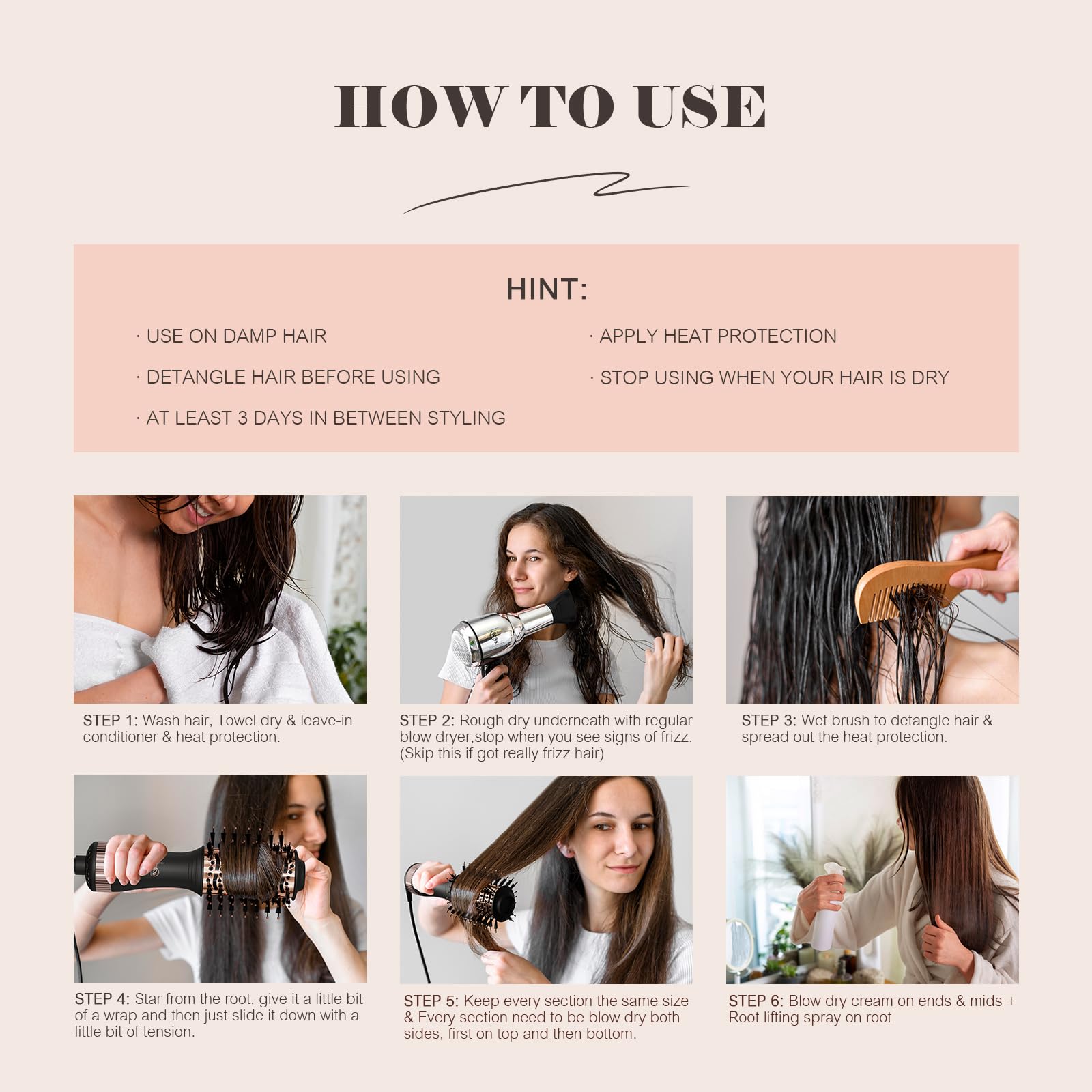 Hair Trends safety-certified ALCI plug ensures reliable use during travel styling.