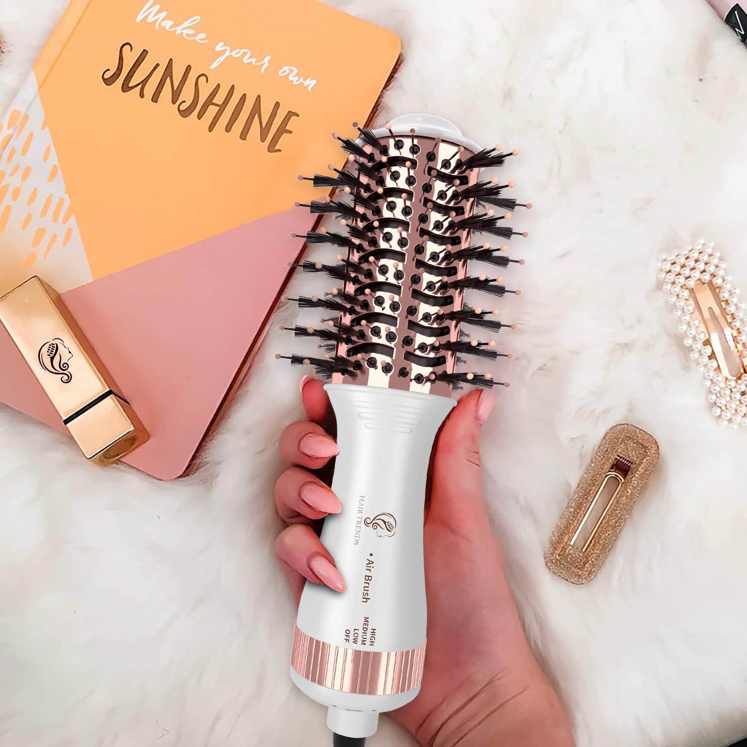 Hair Trends travel friendly design fits gym bag and luggage