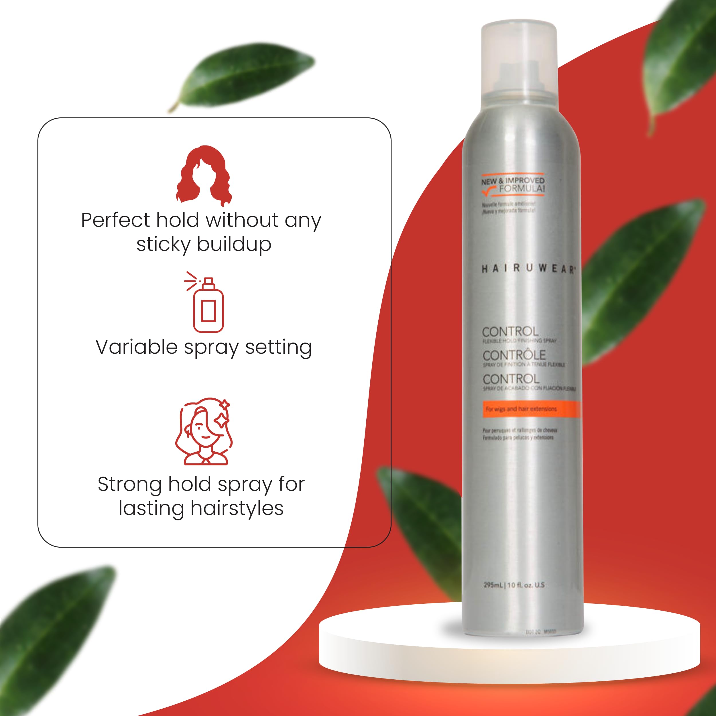 Hair U Wear fast-drying aerosol mist for quick set on synthetic wigs
