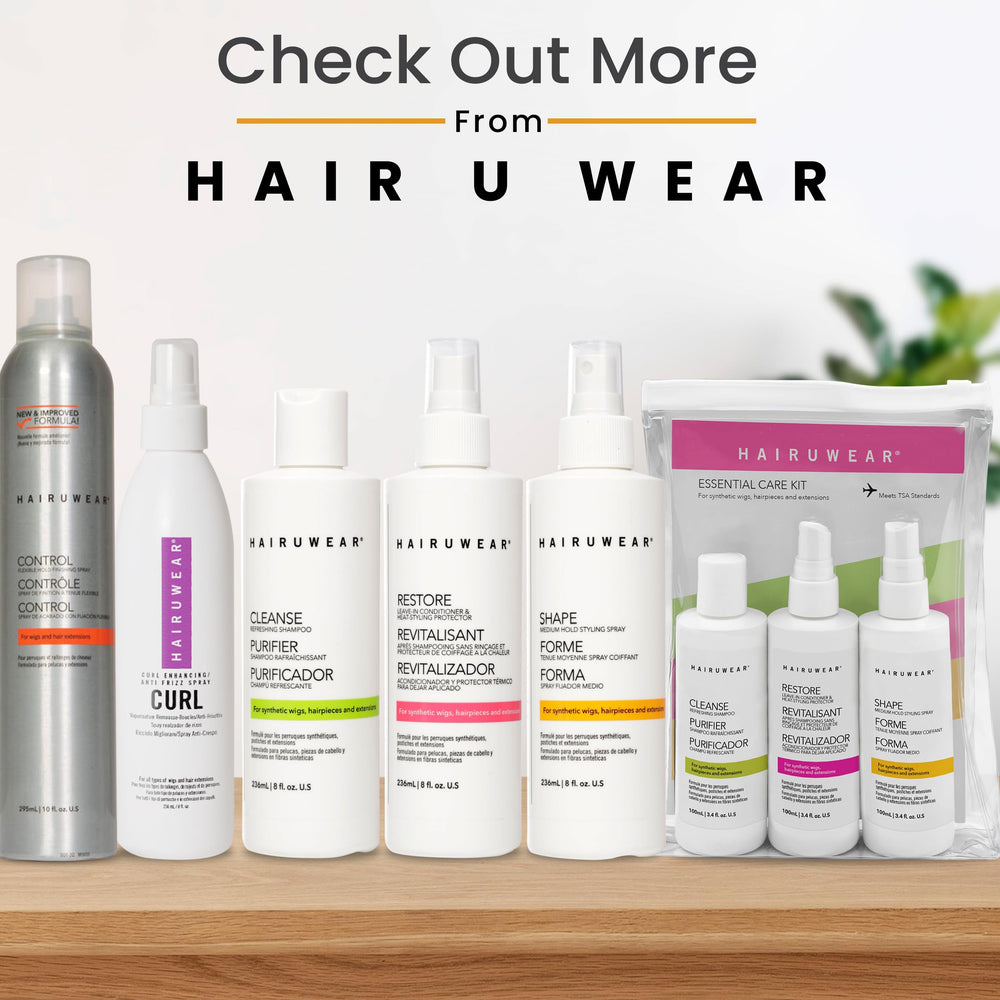 Hair U Wear humidity-resistant wig spray maintains shape in rainy weather