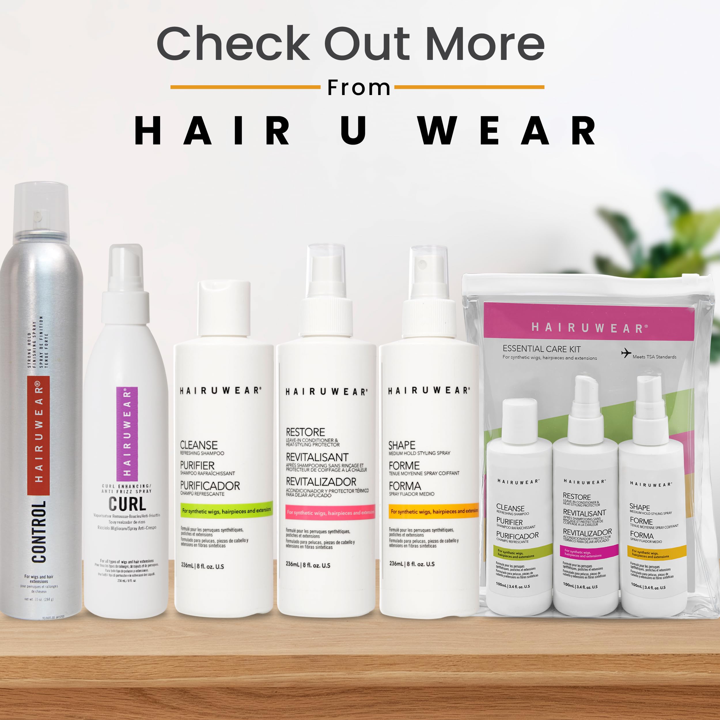 Hair u wear professional wig styling solution for salon use and cosplay