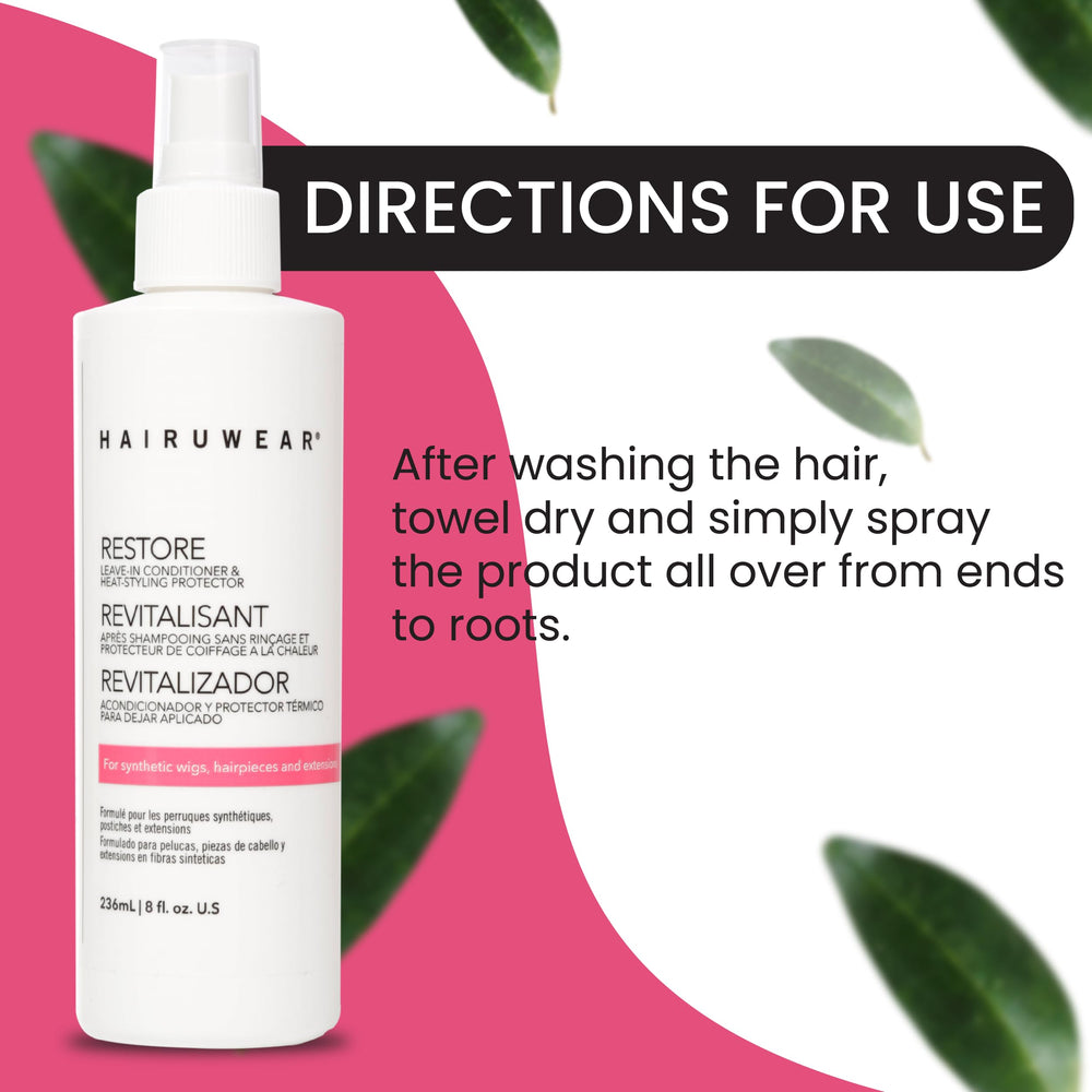 Hair u wear Raquel Welch extensions care spray keeps fibers smooth between wears.