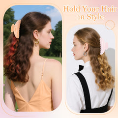 HairChrysm 4.2-inch gold claw clip adds drama and secure hold for elegant updos.