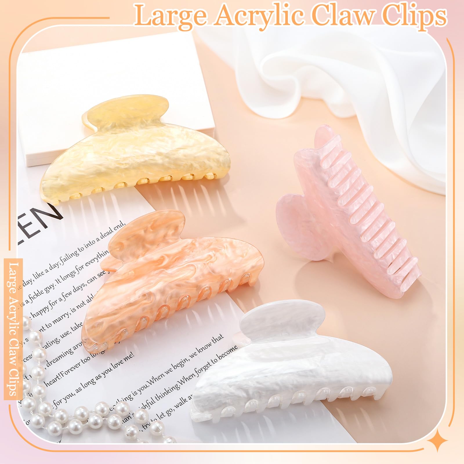 HairChrysm clip shown in a half-up style for quick everyday styling.