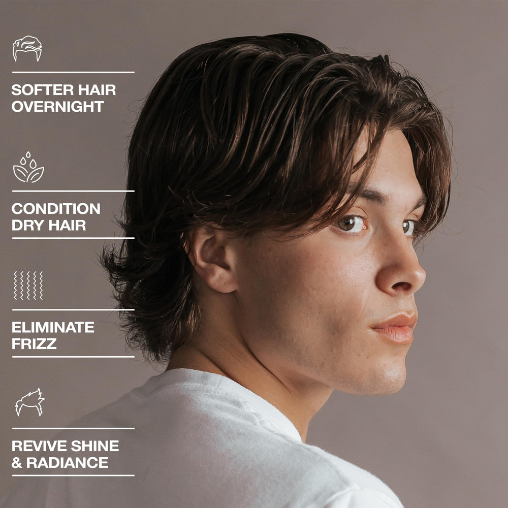Hair Craft Co. CRVFT on-hair shot reveals smooth shine after conditioning.